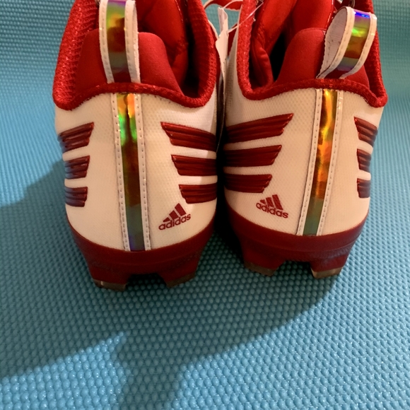 Adidas RGIII RG3 Size 15 Quick Frame Men's Football Cleats White Red C76205 - Picture 4 of 11